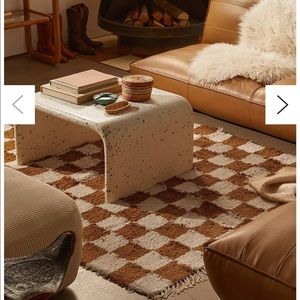 Brand new checkered Urban Outfitters rug 3 x 5